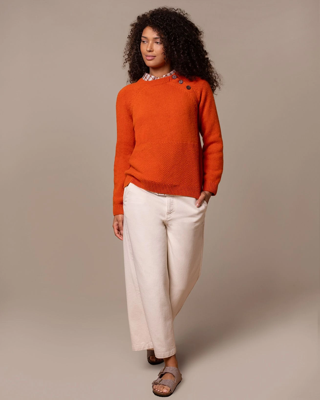 Button Neck Sweater 9 Button Neck Sweater - Image 7