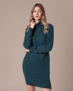 Supersoft Turtleneck Knee Length Dress -Celtic & Co 204936