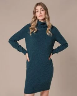 Supersoft Turtleneck Knee Length Dress -Celtic & Co 204937