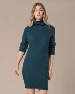 Supersoft Turtleneck Knee Length Dress