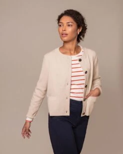 Organic Cotton Boxy Cardigan -Celtic & Co 204939