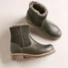Waterproof Shearling Lined Ankle Boots