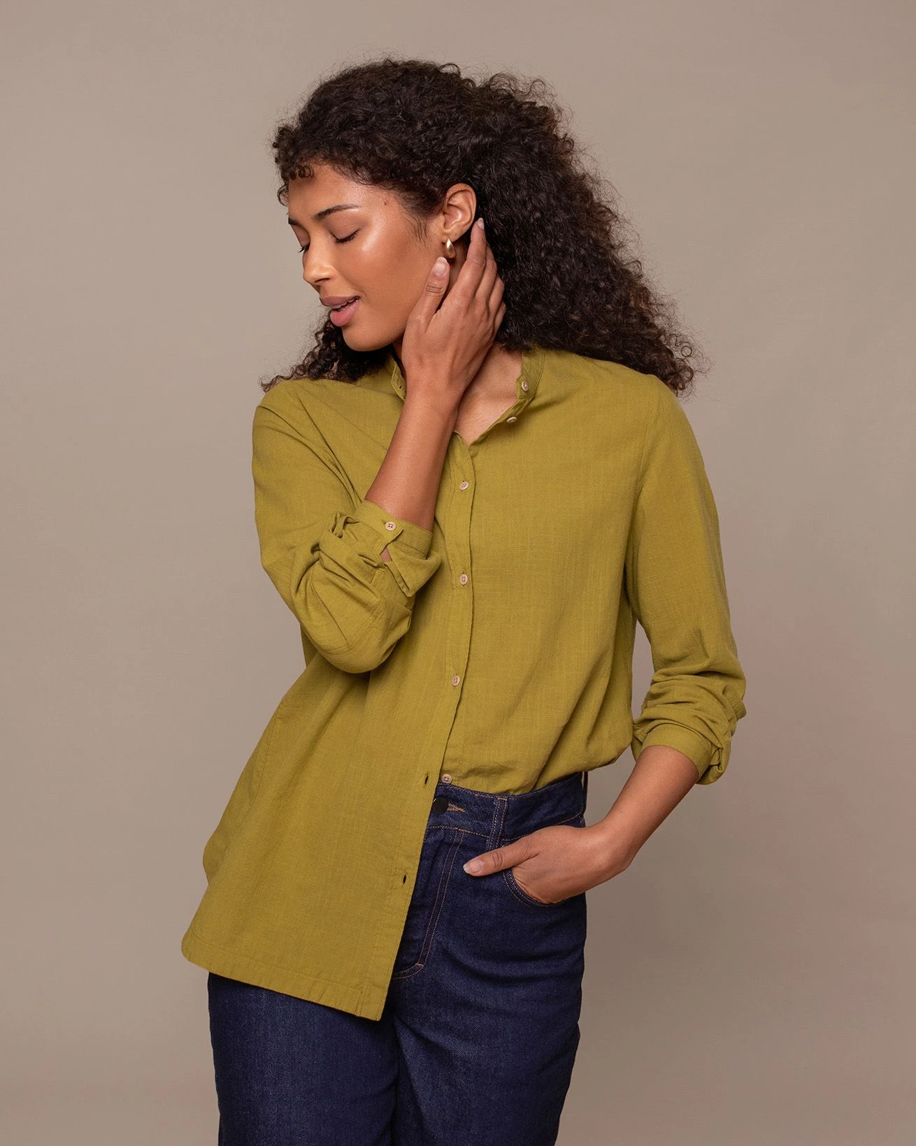 Textured Pleat Back Shirt 5 Textured Pleat Back Shirt - Image 3