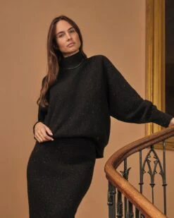 Luxe Flecked Dolman Sweater