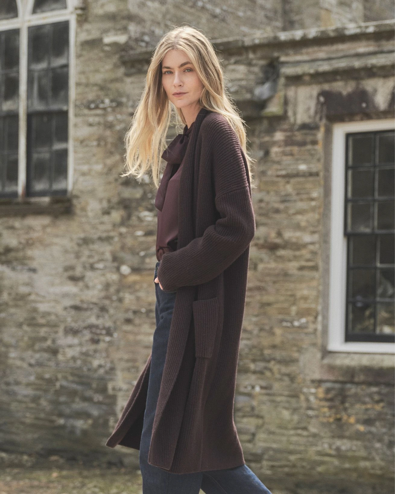 Longline Lambswool Rib Shawl Cardigan 3 Longline Lambswool Rib Shawl Cardigan