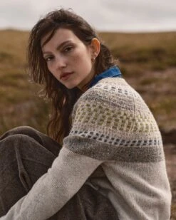 Float Stitch Yoke Donegal Sweater