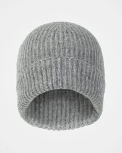 Cashmere Rib Beanie