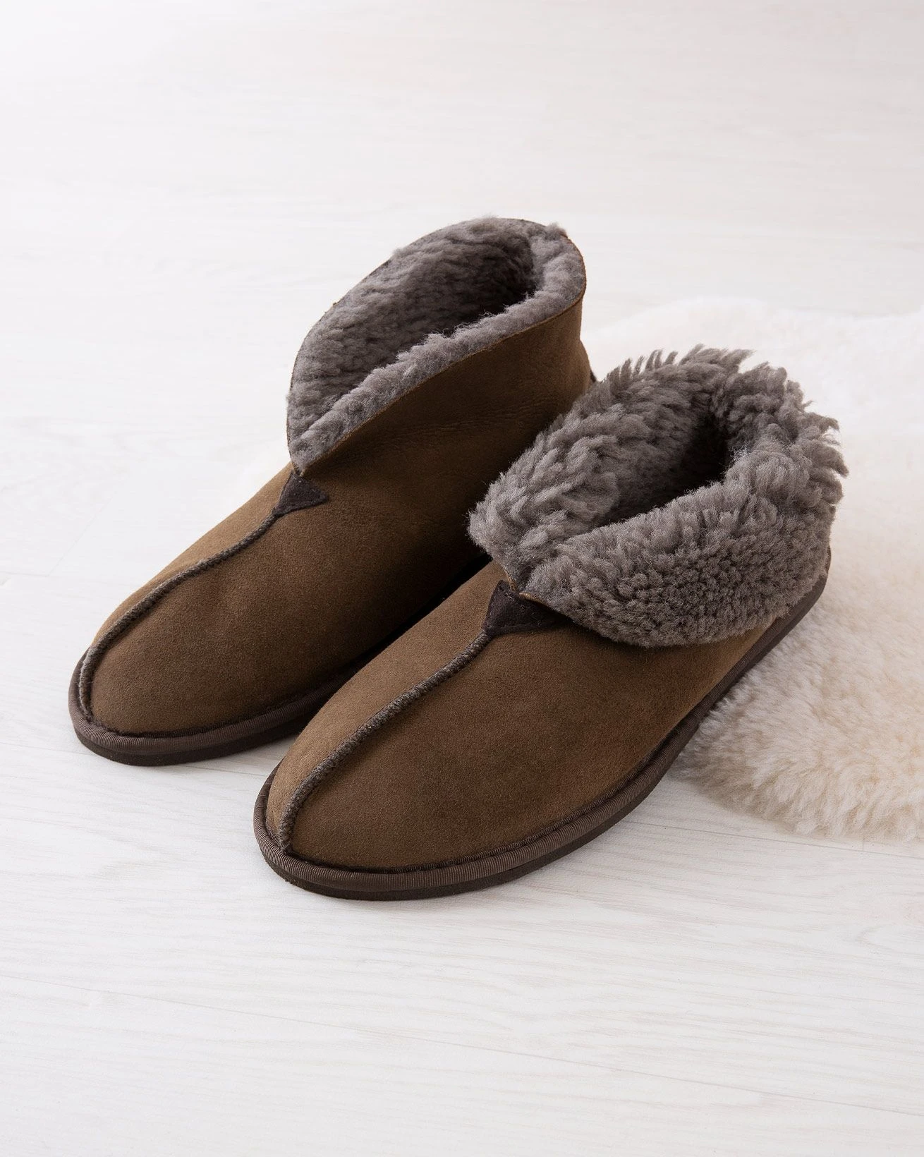 Men's Shearling Bootee Slipper 3 Men's Shearling Bootee Slipper