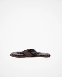 Ladies Shearling Flip Flops 10 Ladies Shearling Flip Flops -Celtic & Co 77103