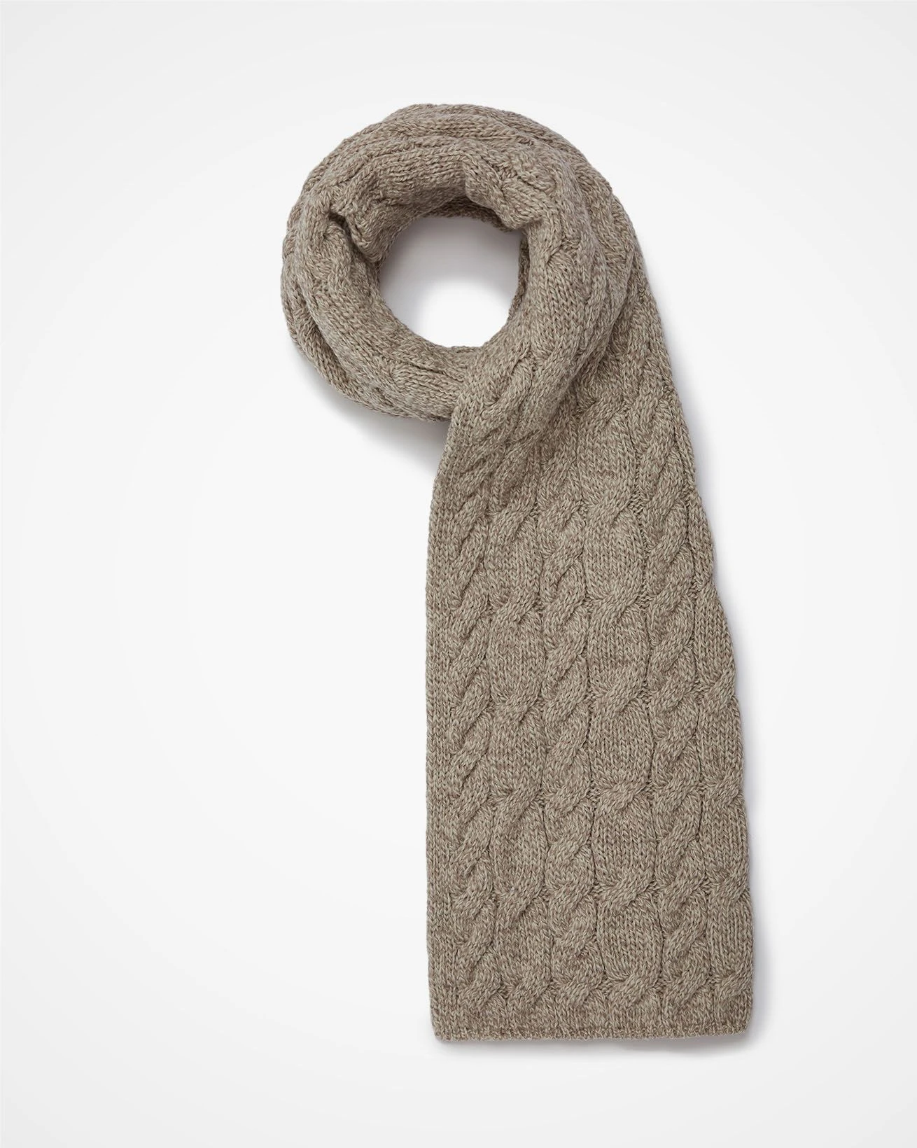 Aran Cable Pull Through Scarf 3 Aran Cable Pull Through Scarf
